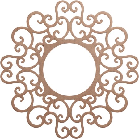 Ekena Millwork Reims Wood Fretwork Pierced Ceiling Medallion, Wood (Paint Grade), 40"OD x 15 1/4"ID x 3/8"T CMWP40X40X0375REMF